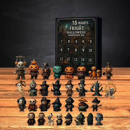 Halloween Countdown Box with Figurines - 31 Nights of Fright, Halloween Advent Calendar 2026 Gift Box