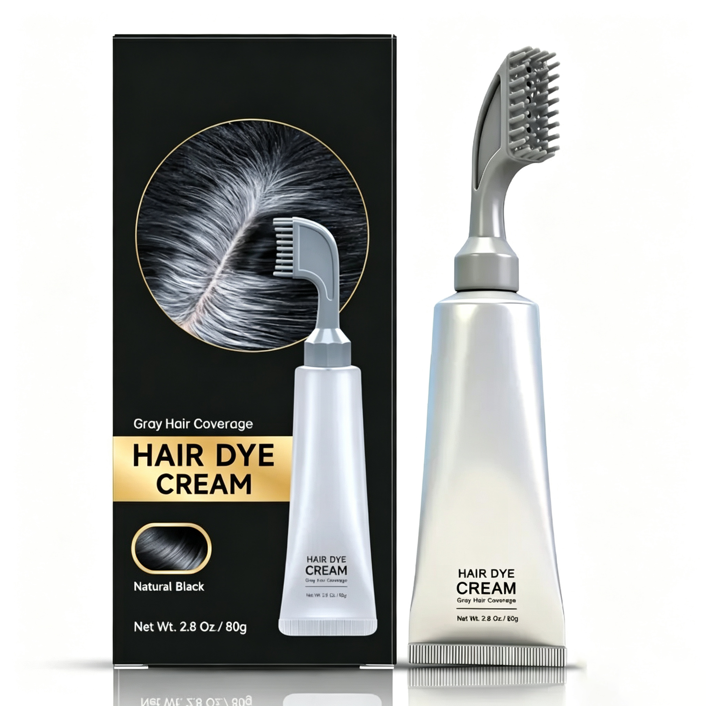 🔥 Limited Time Offer | Instant Gray Coverage Hair Dye Comb for Men & Women