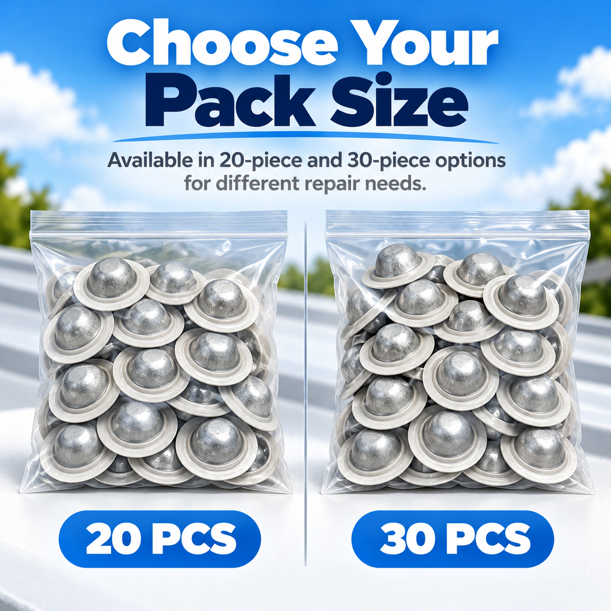 🏠🔩 Waterproof Metal Roof Screw Caps – Leakproof Roofing Fastener Covers 🌧️💧 | Rust Protection & Easy Installation 🛠️✨ | 20/30 PCS