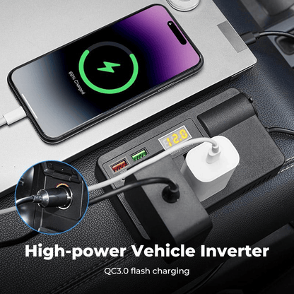 Vehicle Power Inverter & Multi-Port Fast Charger
