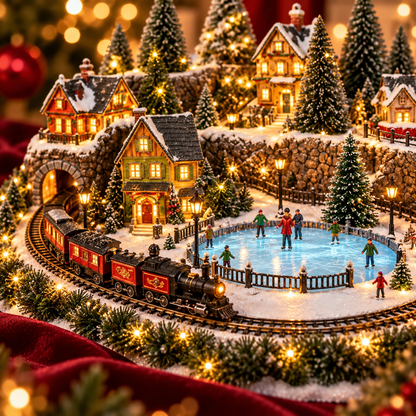 🔥 Lighted & Animated Christmas Village Collection-✨Same as the video