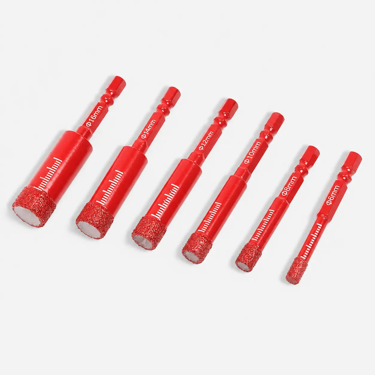 6-Piece Diamond Drill Bit Set for Tile & Stone