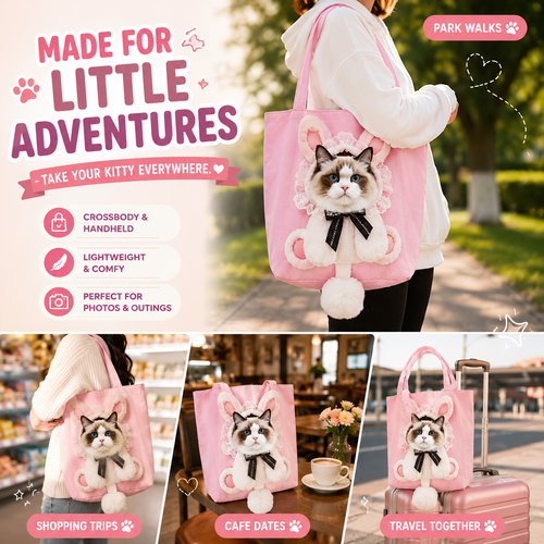 🐱Wearable Cat Carrier Bag – Turn Your Kitty Into The Main Character