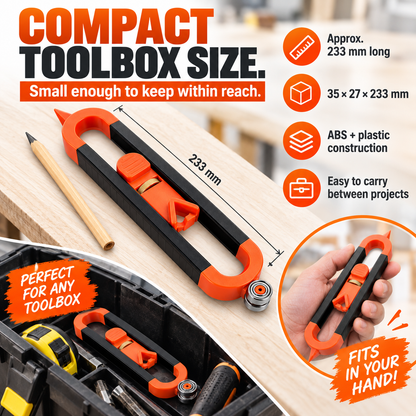 📐Contour Gauge Scribe Tool with Lock and Pencil🏠