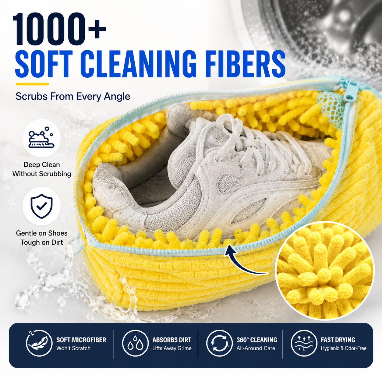 👟No-Scrub Shoe Washing Bag – Clean & Protect Your Sneakers In The Washing Machine