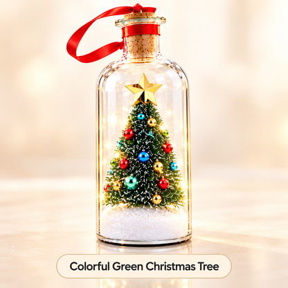 🎁 Personalized Voice Recording Keepsake Bottle – Record or Upload a Loved One’s Voice ❤️ Custom Christmas Tree, Snowman & Eternal Rose Memory Gift | A Heartfelt Keepsake for Family & Loved Ones ✨