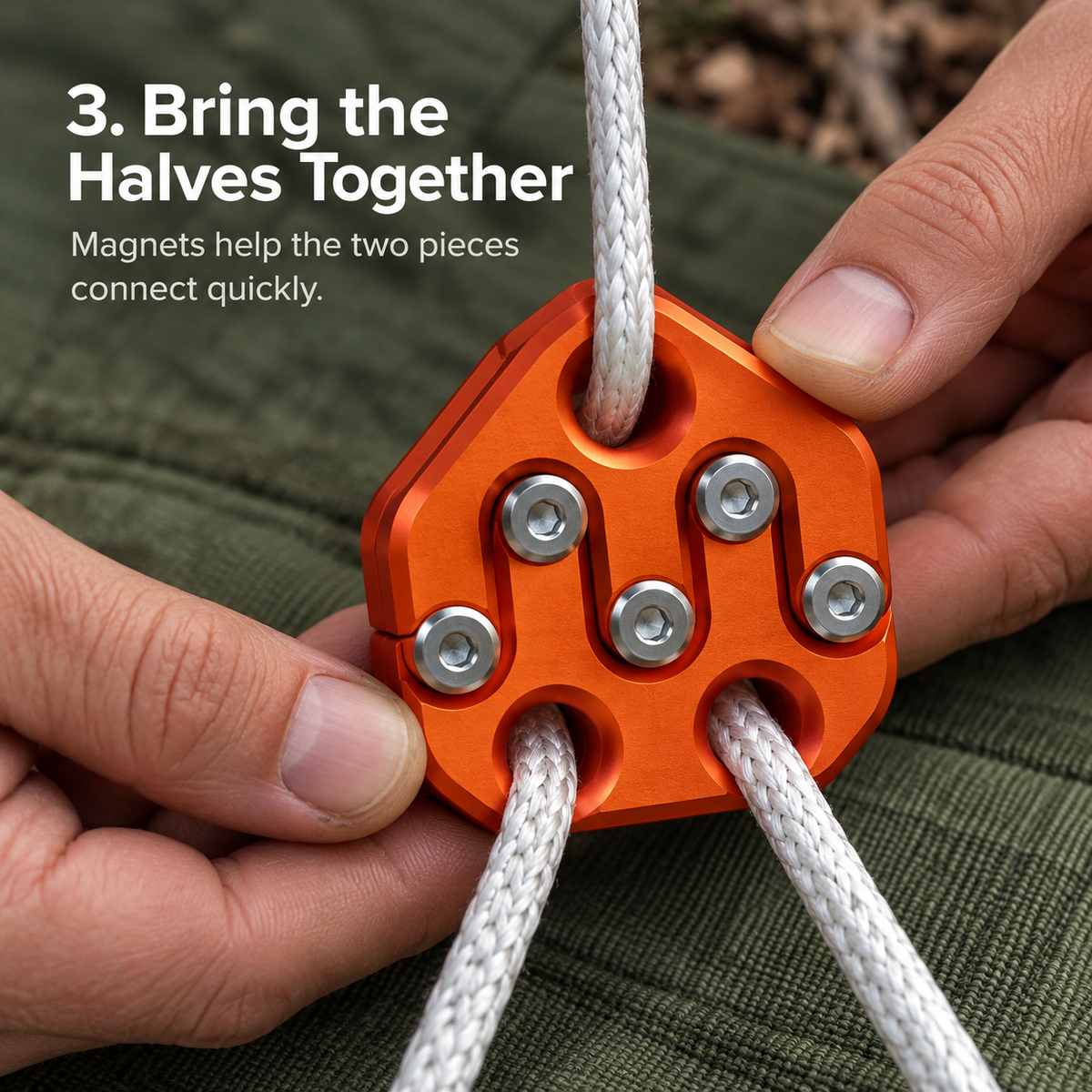 Magnetic Quick-Connect Rope Connector