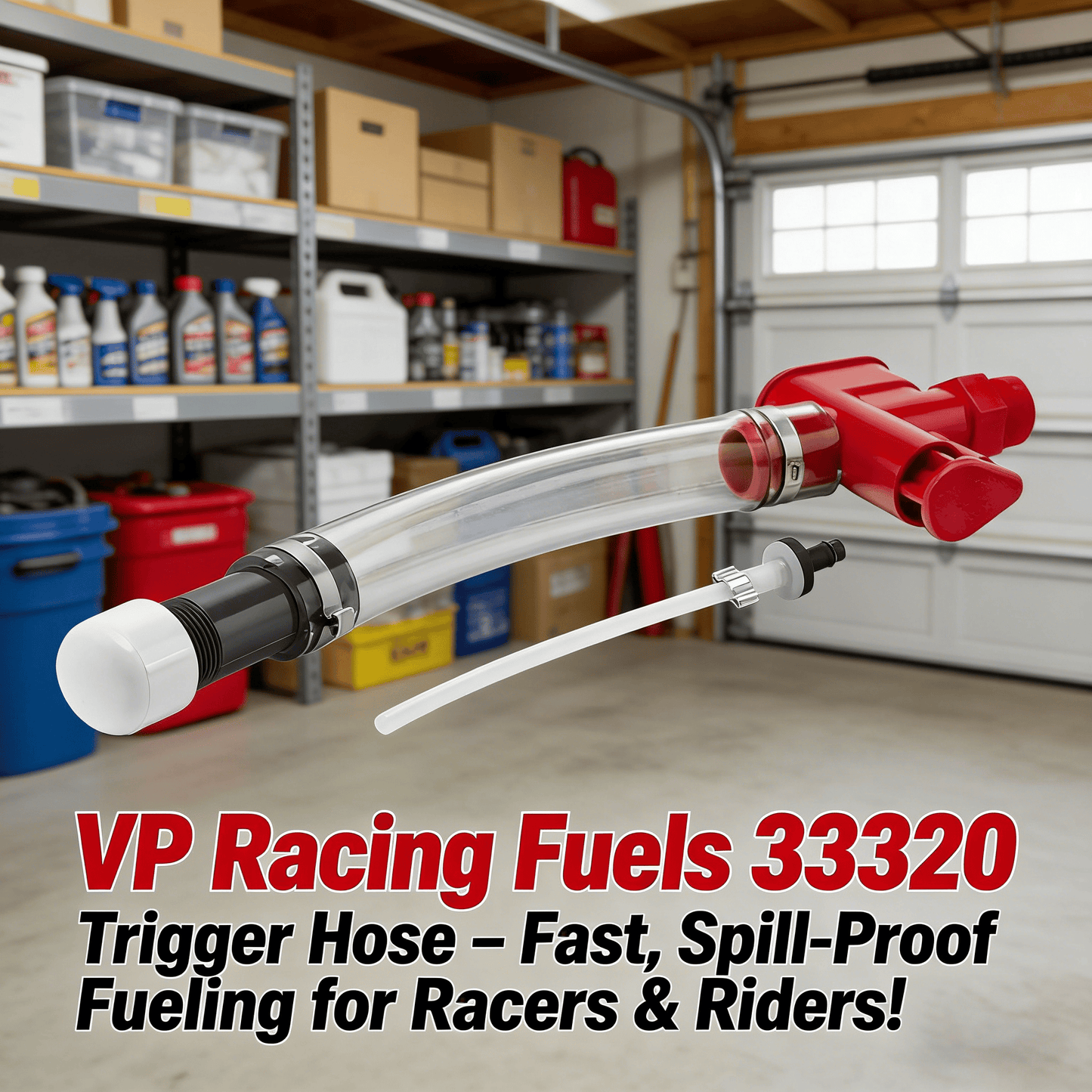 ⛽VP Racing Fuels 33320 Trigger Hose – Fast, Spill-Proof Fueling for Racers & Riders!