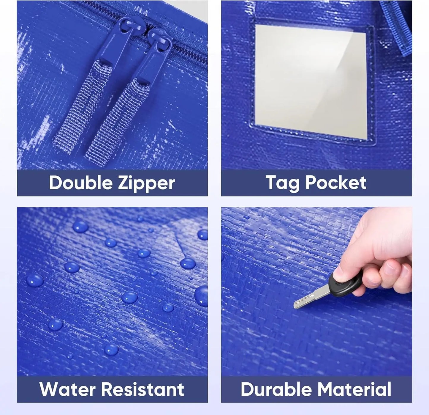 Extra-Large Heavy-Duty Moving Bags Waterproof