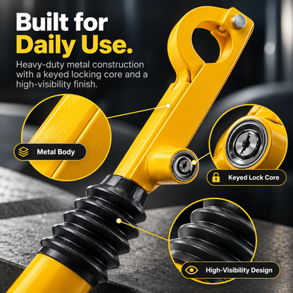 🚗🔒 Heavy-Duty Anti-Theft Gear Shift Lock 🔐🛡️ | Universal Car Security Lock 🚘✨ Easy Installation & Keyed Protection 🔑💪