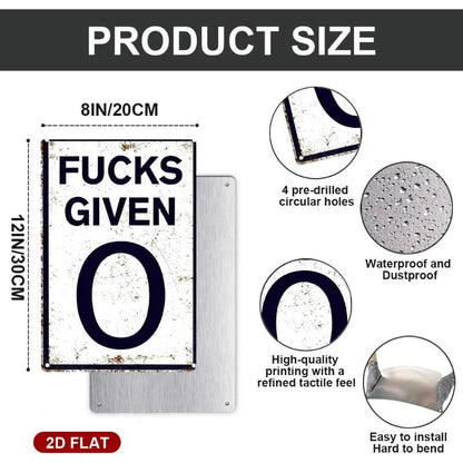 Attitude Statement Metal Plaque