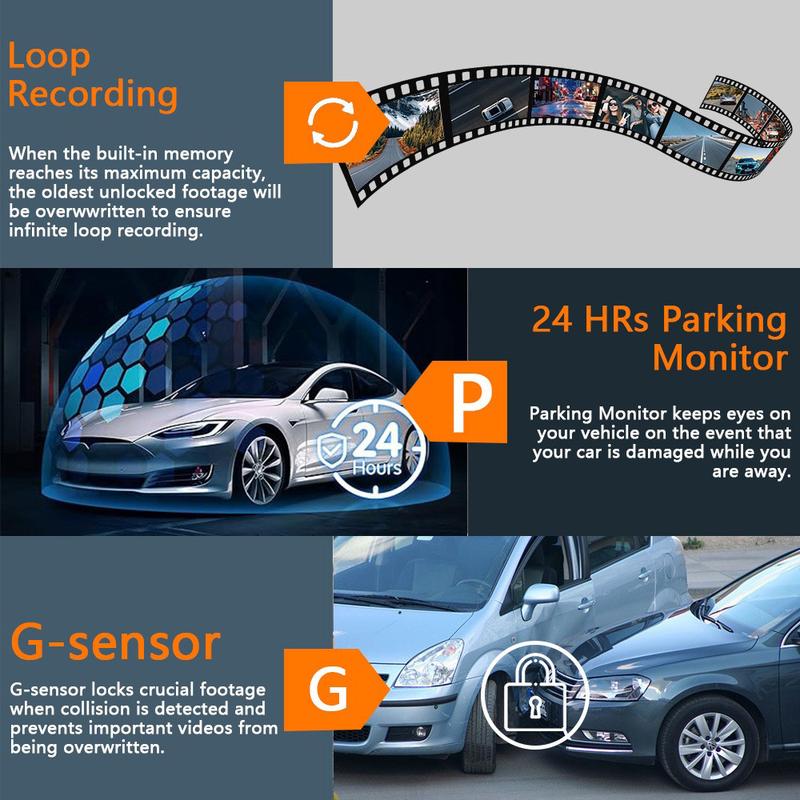 🔥360° Full View Car Dashcam System