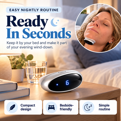 💤Under-Chin Snoring Support Device – Compact 6-Level Adjustable Sleep Accessory