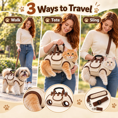 🔥 50% OFF – 😽Hands-Free Pet Sling & Harness Carrier 🐾🐶