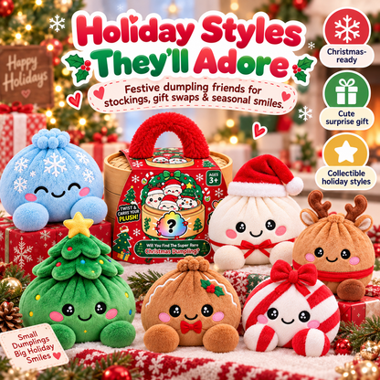 Mystery Dumpling Plush Surprise Basket – 13 Cute Collectible Styles