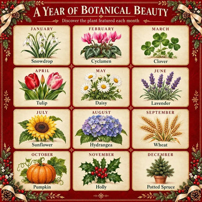 🌱 Christmas Special Edition – Eco-friendly, plantable “timeless” seed calendar 2027 🌸🌿