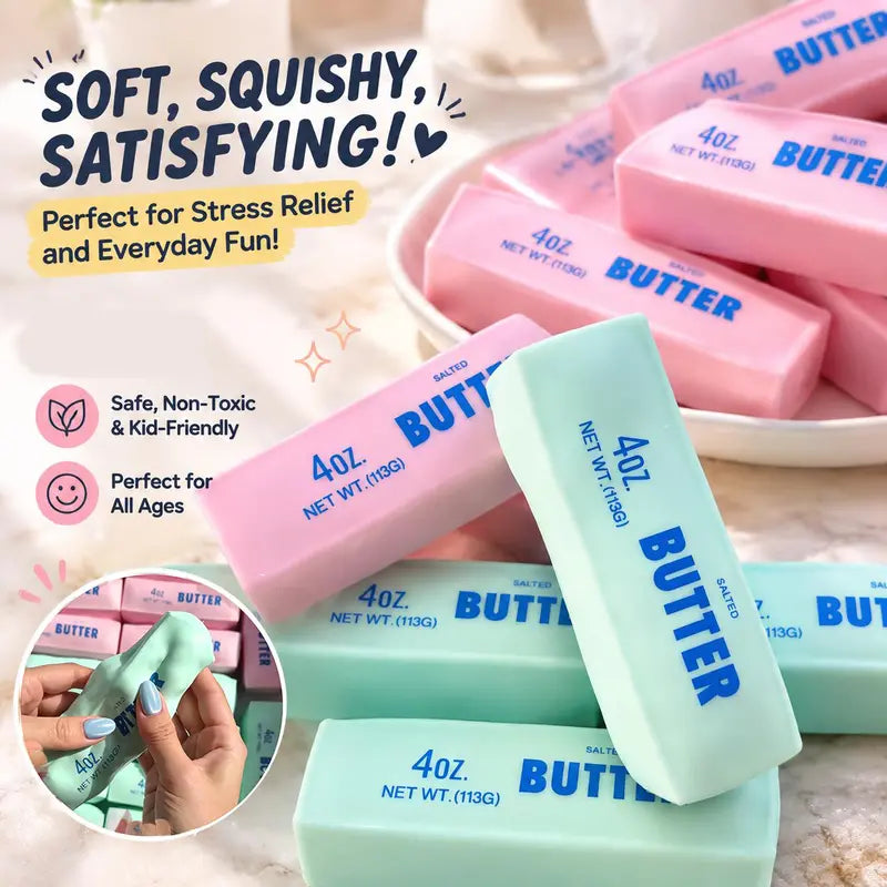 Crunchy Sound Butter Bar Squishy Toy