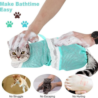 Hot Sale on Pet Supplies🐾🐶Cat Bathing & Grooming Bag – Adjustable, Breathable, Anti-Bite & Anti-Scratch Design