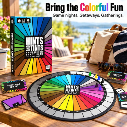 🎨Hints and Tints | Creative Color Clue Party Board Game, Fast-Paced Family & Group Game
