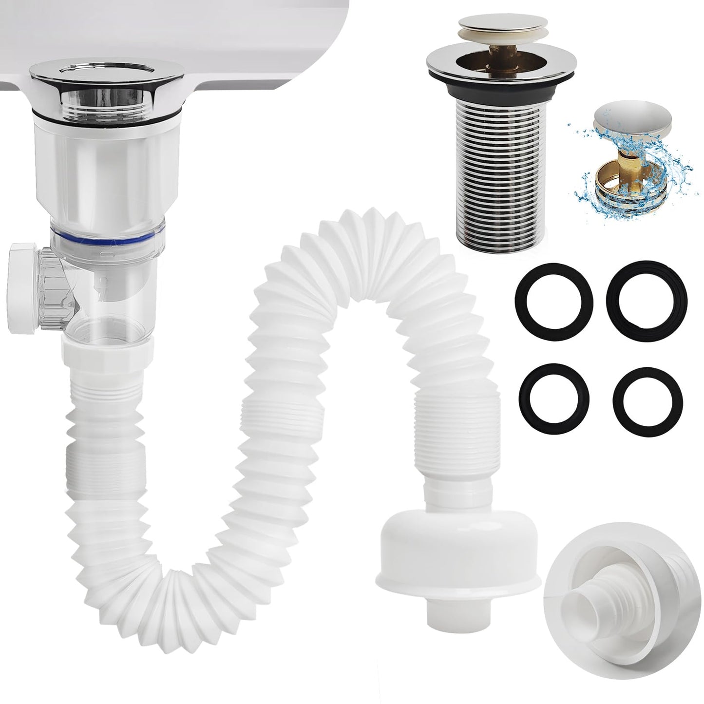🔥Universal Anti-Odor Sink Drain Pipe Kit