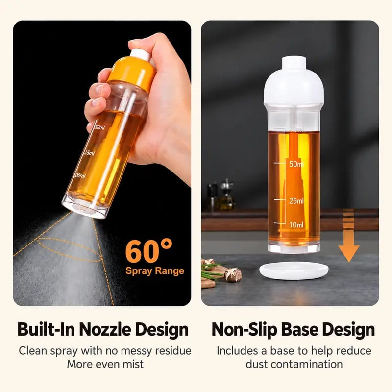 🍳 Refillable Cooking Oil Sprayer – Fine Mist Bottle