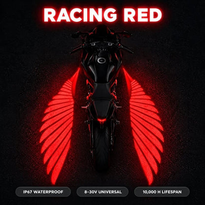 🏍️ Angel Wing Motorcycle LED Projector Lights (1 Pair)