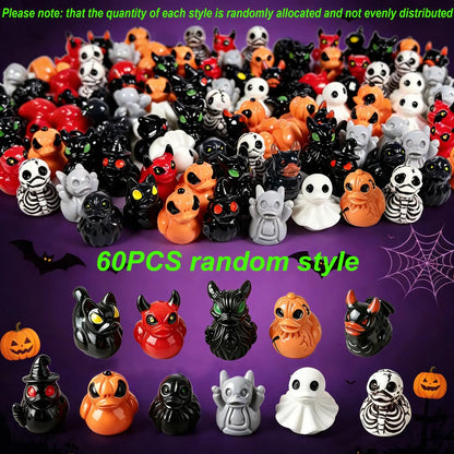 😈Spooky Duck Figurines – Cute Gothic Mini Resin Decor