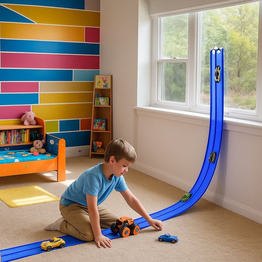 Kids' Flexible Suction Cup Race Track Set
