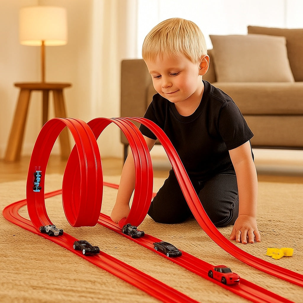 Kids' Flexible Suction Cup Race Track Set