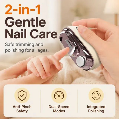 ⏳Time-Limited Special⏰2-in-1 Smart Electric Nail Trimmer & Polisher for All Ages