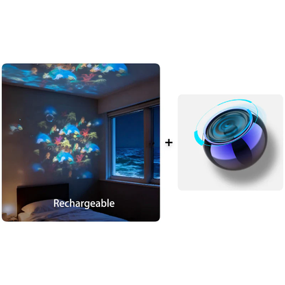 ✨ Rotating LED Projector with Dynamic Lighting Effect – 🌀💞 Transform Your Space with Colorful Lights!