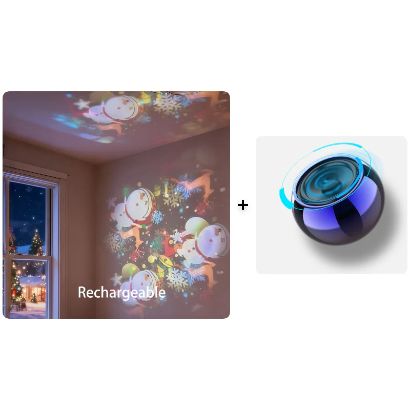 ✨ Rotating LED Projector with Dynamic Lighting Effect – 🌀💞 Transform Your Space with Colorful Lights!