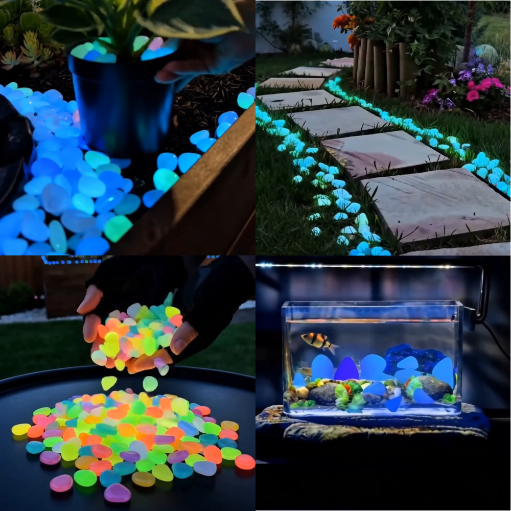 🔥LAST DAY SALE 49%OFF🔥🌈Colorful Glow-in-the-Dark Garden Stones