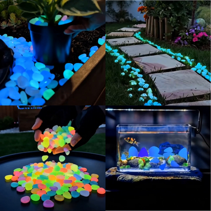 🔥LAST DAY SALE 49%OFF🔥🌈Colorful Glow-in-the-Dark Garden Stones