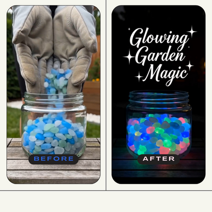 🌈Colorful Glow-in-the-Dark Garden Stones