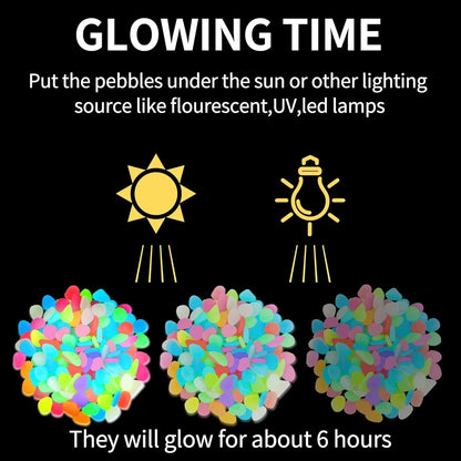 🔥LAST DAY SALE 49%OFF🔥🌈Colorful Glow-in-the-Dark Garden Stones