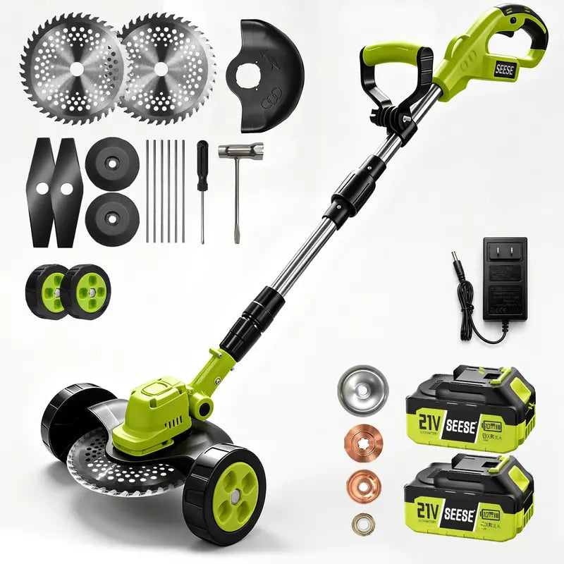 🔥2026 Hot Sale 21V Cordless 3-in-1 Grass Trimmer, Edger & Mini Mower