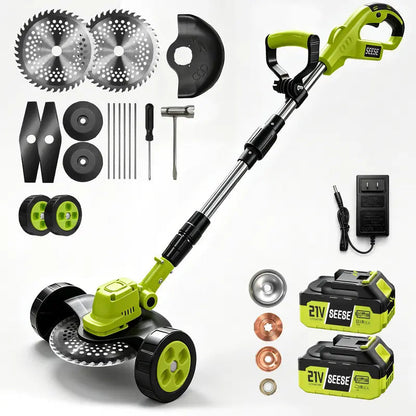 🔥2026 Hot Sale 21V Cordless 3-in-1 Grass Trimmer, Edger & Mini Mower