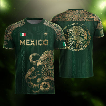 Mexico Heritage Eagle Jersey | Premium Aztec Performance Shirt S-5XL