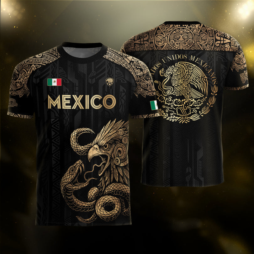 Mexico Heritage Eagle Jersey | Premium Aztec Performance Shirt S-5XL