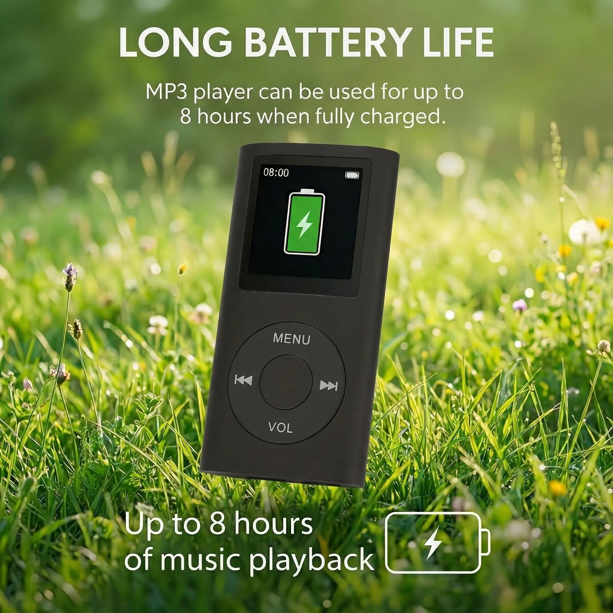 Portable MP3 Player – Compact Digital Music Player with LCD Screen & T ...