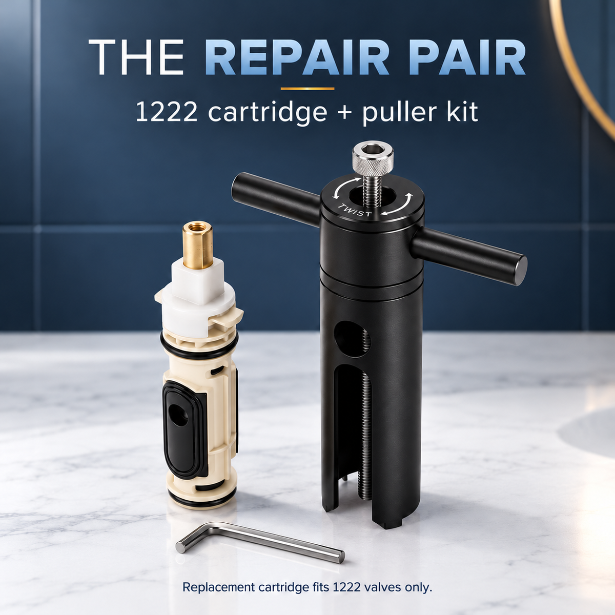 Combined 1222 cartridge and puller repair kit