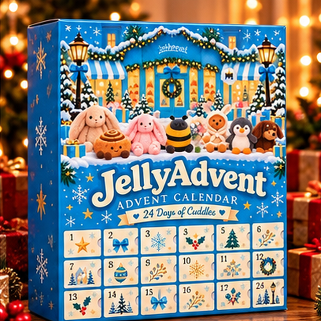 🎄 2026 Cute Plush Advent Calendar – 24 Days of Adorable Christmas Surprises 🧸🎁