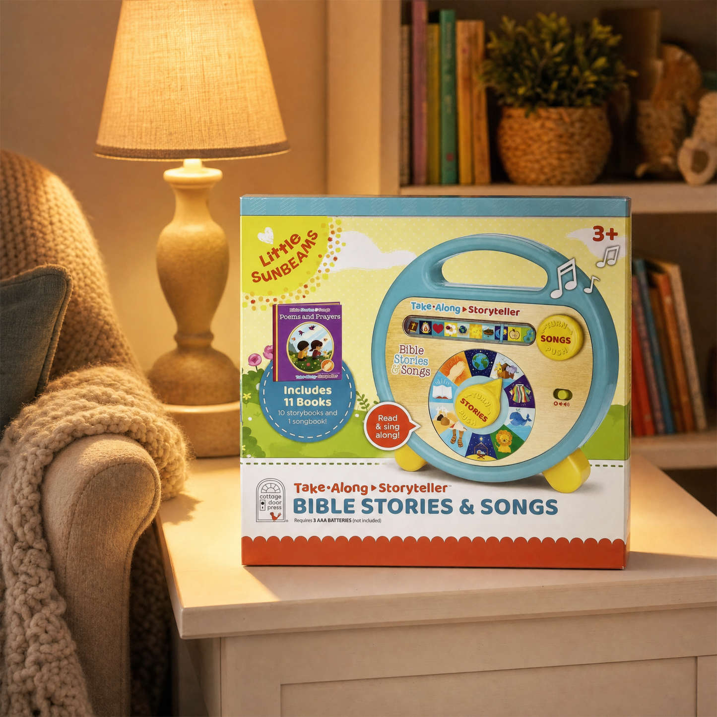 🎁Bible Stories and Songs: Portable Electronic Player with 11 Books