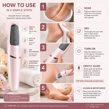 🔥Flash Sale: 50% OFF🎁Rechargeable Electric Foot File Callus Remover with LED Display