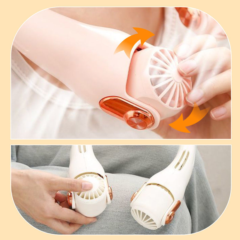 🔥Summer Sale: Portable Air Conditioner for On-the-Go🌪️Low-Noise Portable Neck Fan