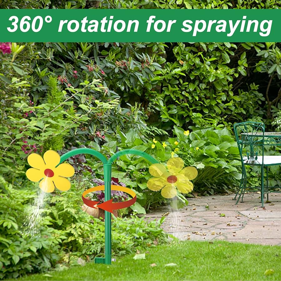 🔥Daisy Garden Sprinkler – Dancing Water Sprinkler for Kids, Pets & Lawns