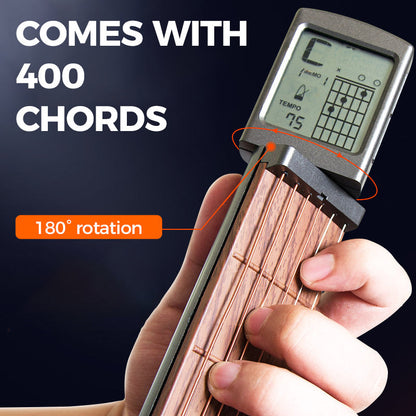 🎸Pocket Guitar Chord Trainer – 400 Chords & Metronome,Practice Anywhere⏱️