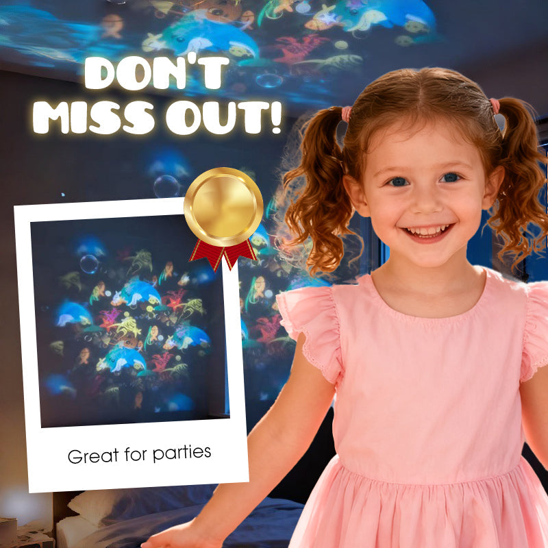✨ Rotating LED Projector with Dynamic Lighting Effect – 🌀💞 Transform Your Space with Colorful Lights!