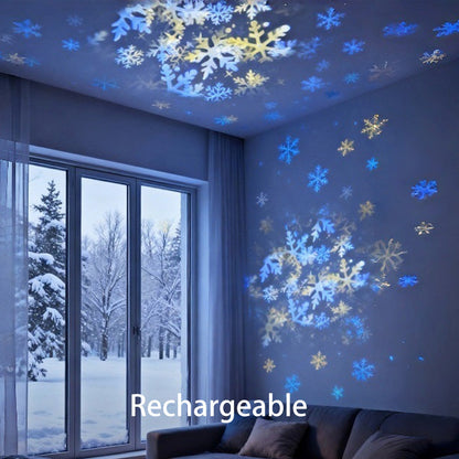 ✨ Rotating LED Projector with Dynamic Lighting Effect – 🌀💞 Transform Your Space with Colorful Lights!